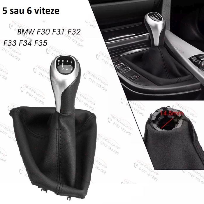 Bmw manson +nuca schimbator piele 5-6 viteze F30 F31 F32 F34 F36