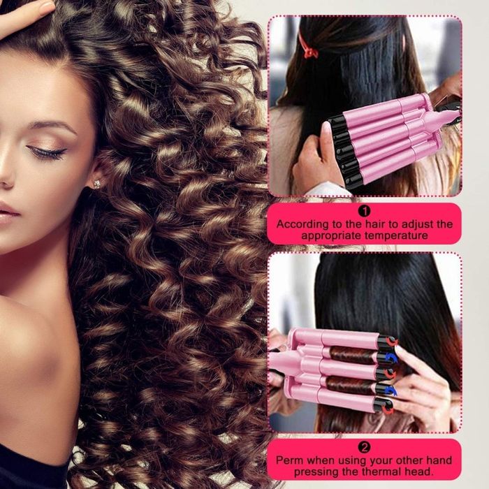 Тройна ретро преса за къдрене на косата.