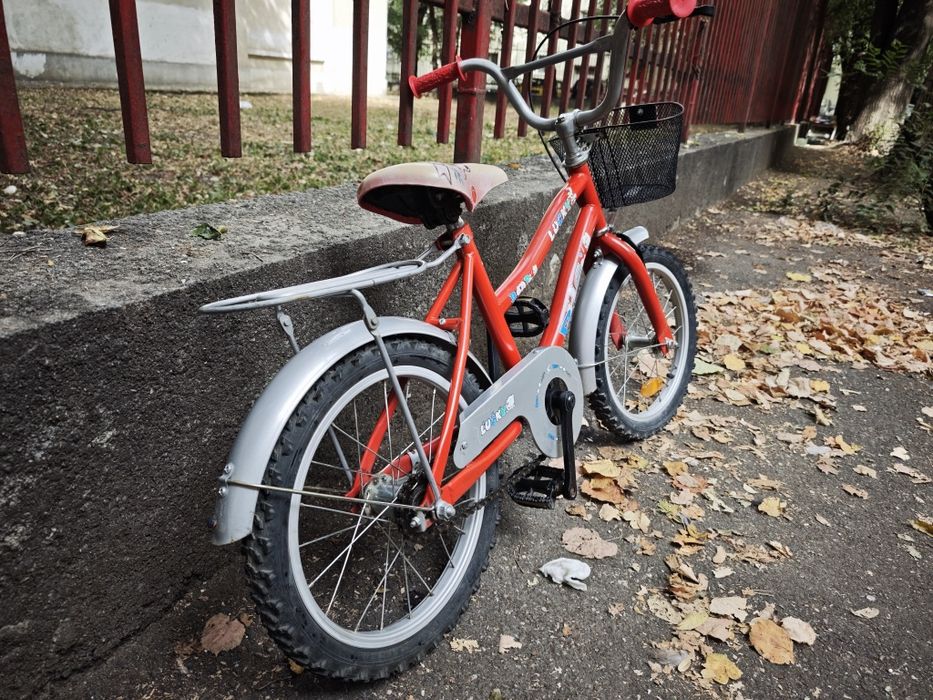 Bicicleta fete roți 14 inch 4-8 ani