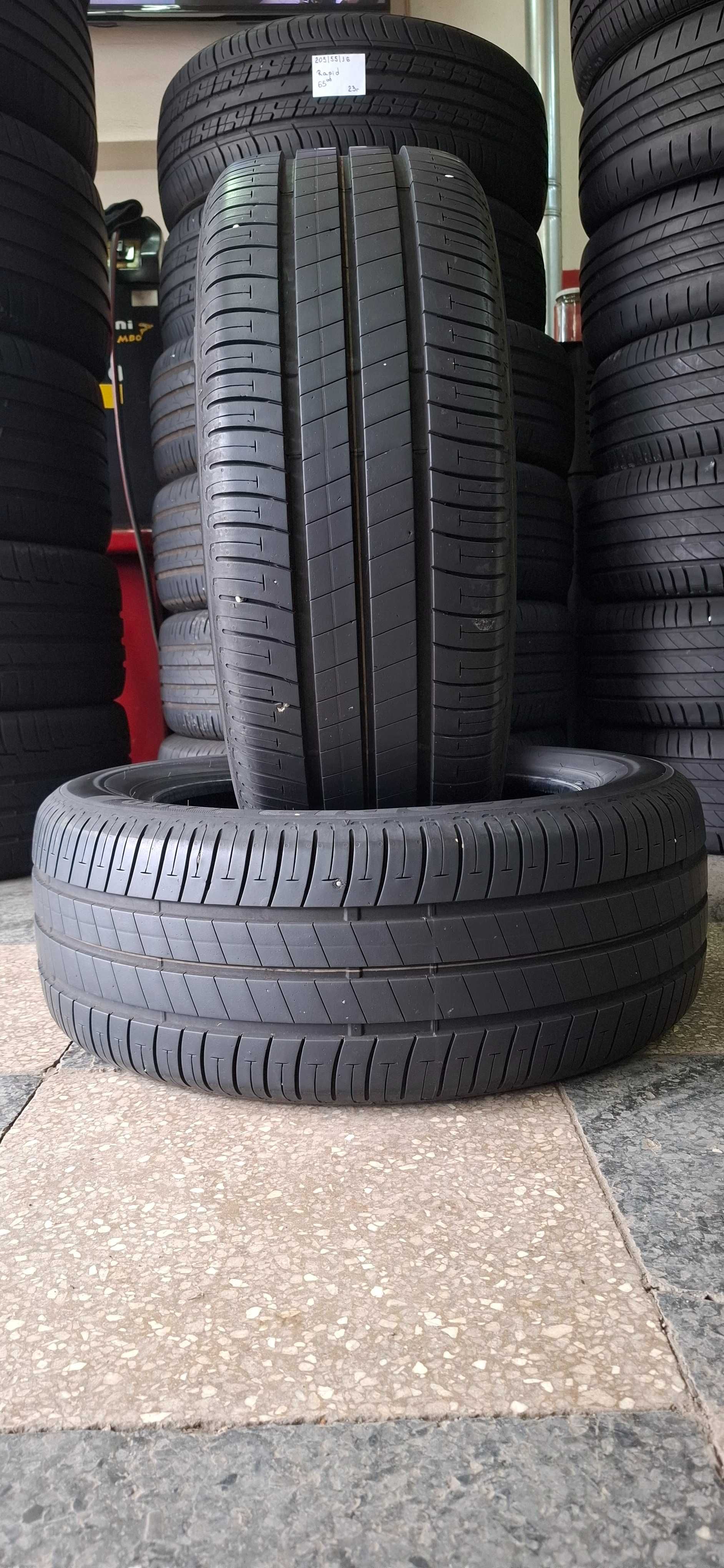 2бр. 205/55/16 Bridgestone 6.5mm грайфер, дот 20г. Безплатен монтаж