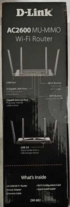 Геймърски  MU-MIMO рутер D-link AC2600 dir-882