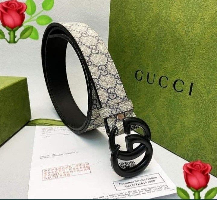Curele Gucci new model unisex, logo metalic, argintiu sau negru