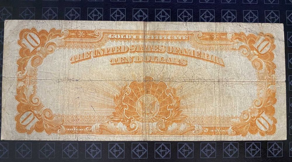 $10 Ten dollars Gold Certificate 1922