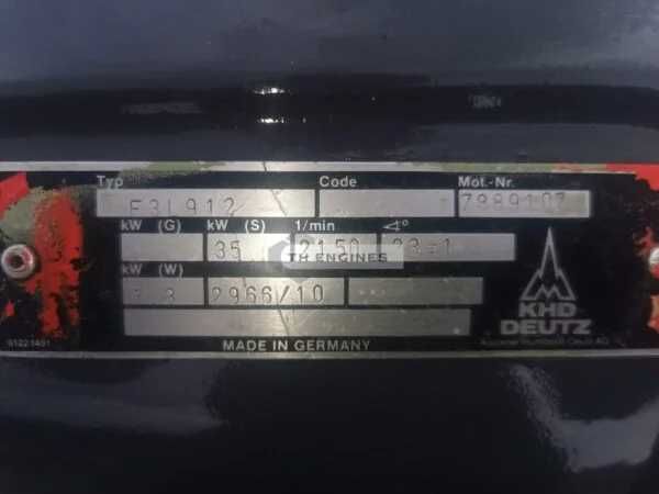 vand DEUTZ F3L912 reconditionat