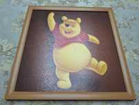 **Tablou canvas Disney Winnie, multicolor, 36*36cm