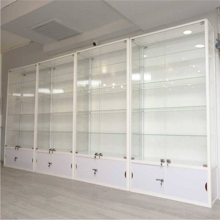 Oynaly prilavkalar, Акция,  savdo uskunalari vitrinalar stellajlar