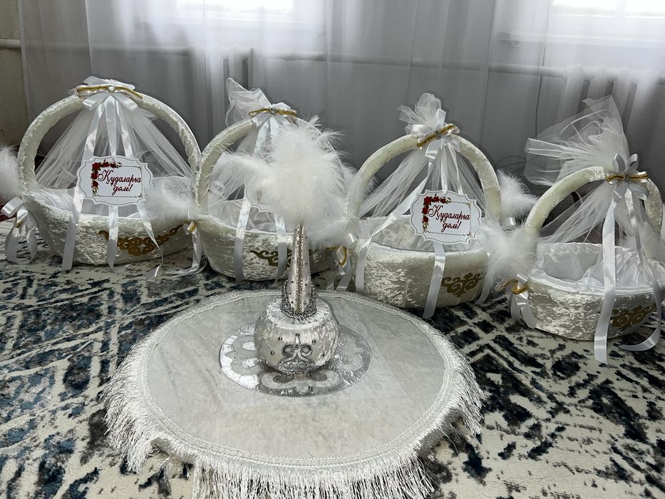 Набор в казахском стиле для кудалык и сырга салу