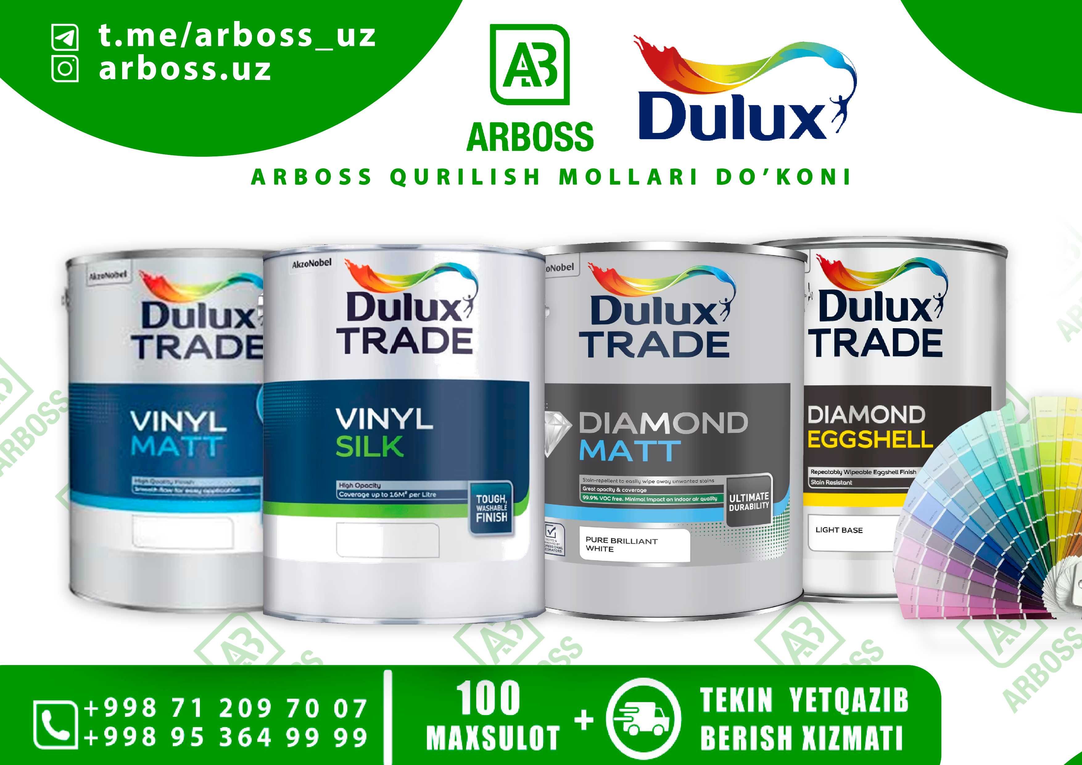 Dulux SuperMatt Bo'yoq! Идеальная краска в высшем качестве! OPTOM NARX