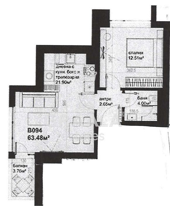 Продава се Двустаен апартамент в София, Полигона - 67 кв.м за 2194 €/кв.м - Снимка #3