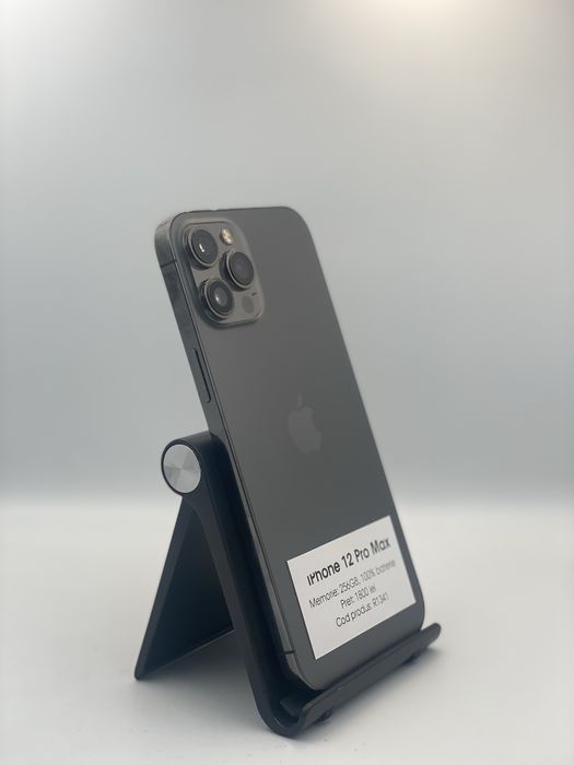 IPhone 12 Pro Max- 256GB memorie, 100% baterie, 1 an garantie