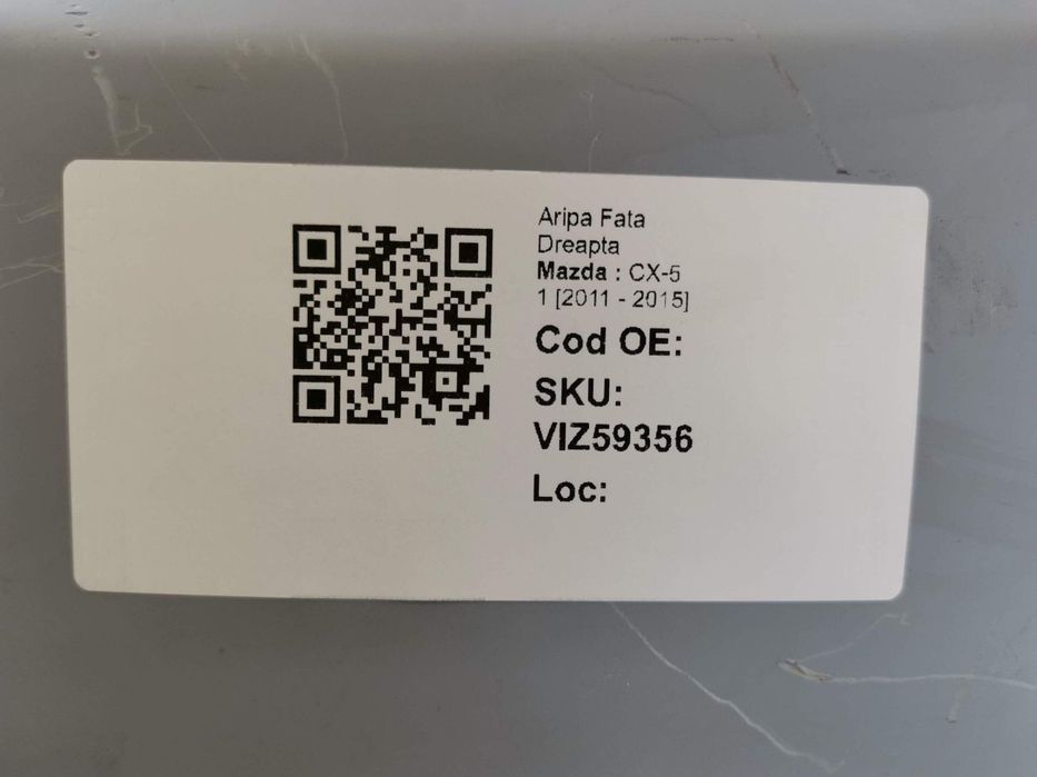 Aripa Fata Dreapta Mazda  CX-5 1 2011 2012 2013 2014 2015 Originala