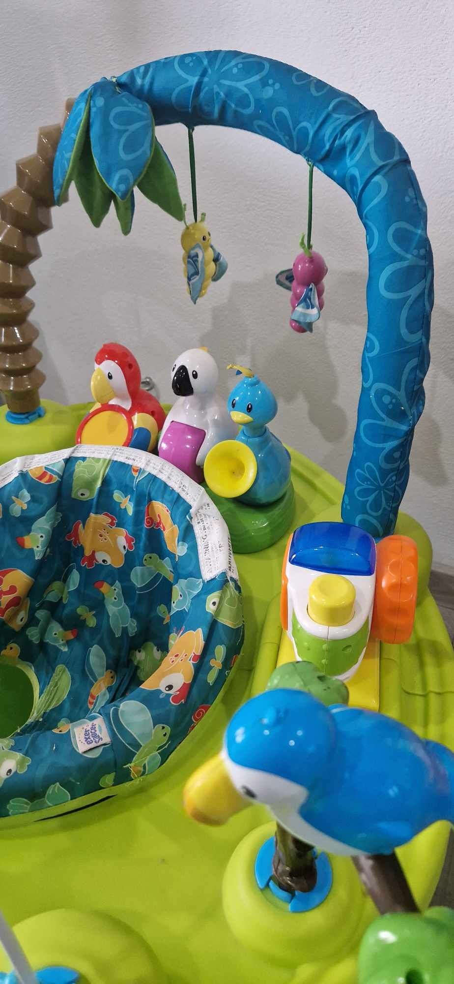 Centru de joaca/jumper bebeluși cu jocuri interactive cu sunete și lum