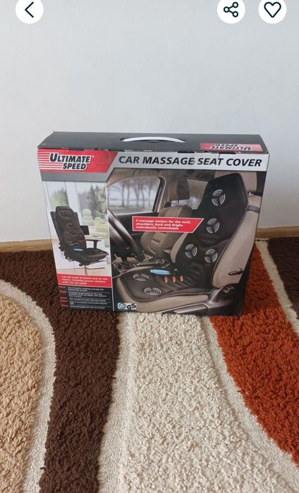 Husă auto cu încălzire confortabilă și masaj relaxant
