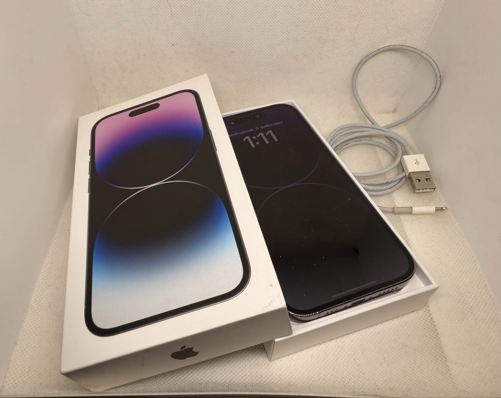 Iphone 14 pro 256gb Deep purule-като нов USA