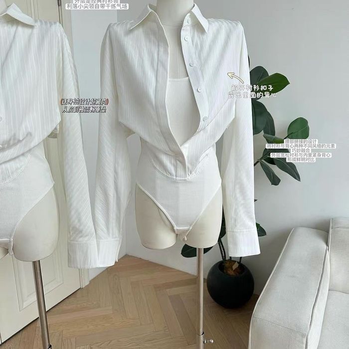 Рубашка-боди с майкой