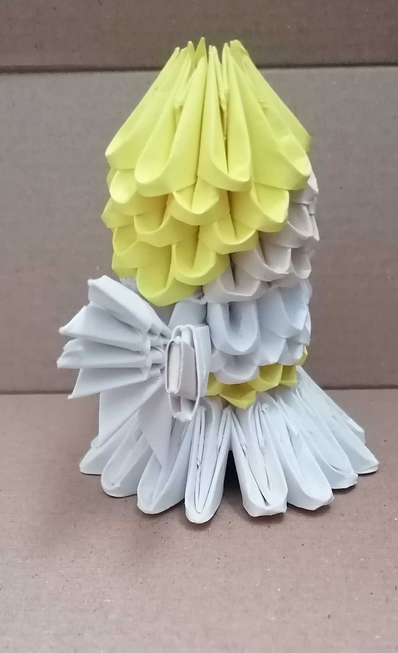 Origami, îngeraș, 3d