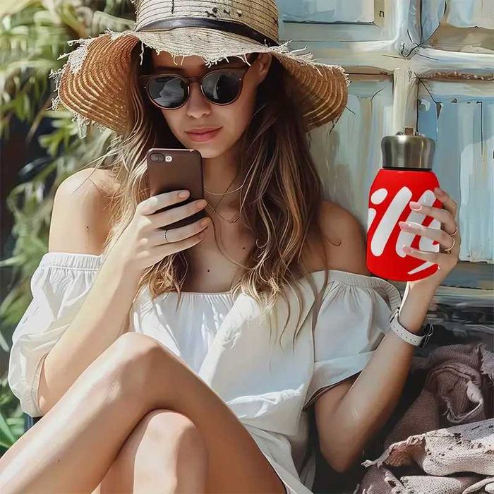 Cana termica otel inoxidabil .300 ml.obiect rar