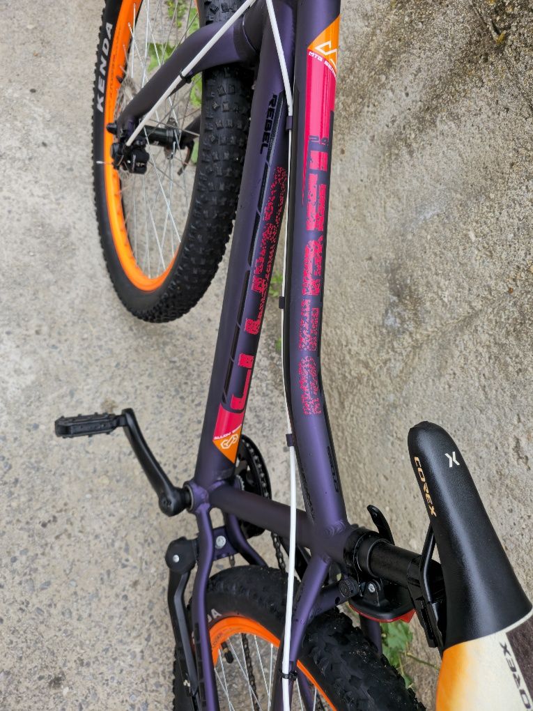 Алуминиев Cross Rebel 24 цола 1х7 скорости Перфектен, Дискови Спирачки