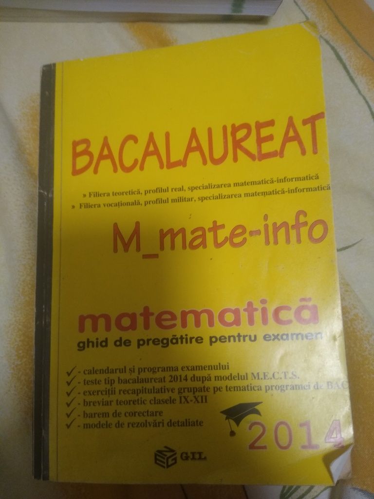 Cărți pt BAC mate-info și romana