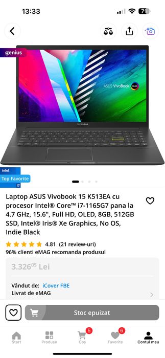 Laptop ASUS Vivo Book