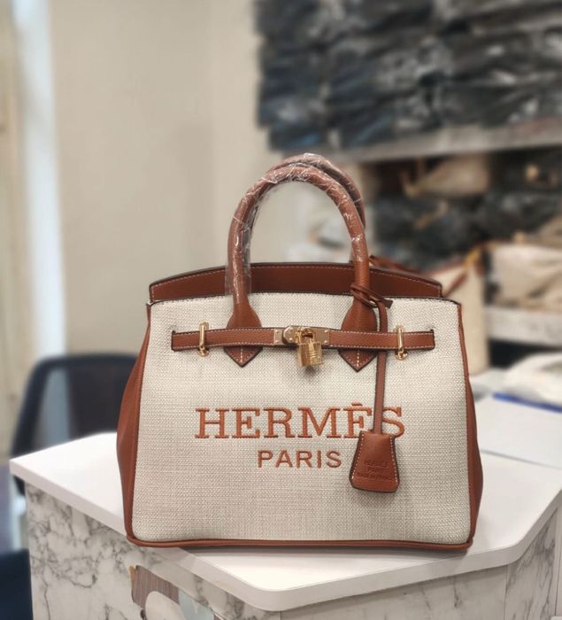 Чанти Hermes-естествена кожа