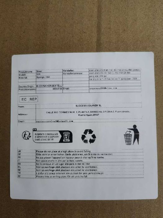 Scaun rotativ,cu roți,rotativ,din piele PU, potrivit pt.birou,salon..