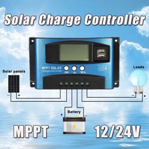 Controler pentru panou solar MPPT, 12/24 V, 100 A