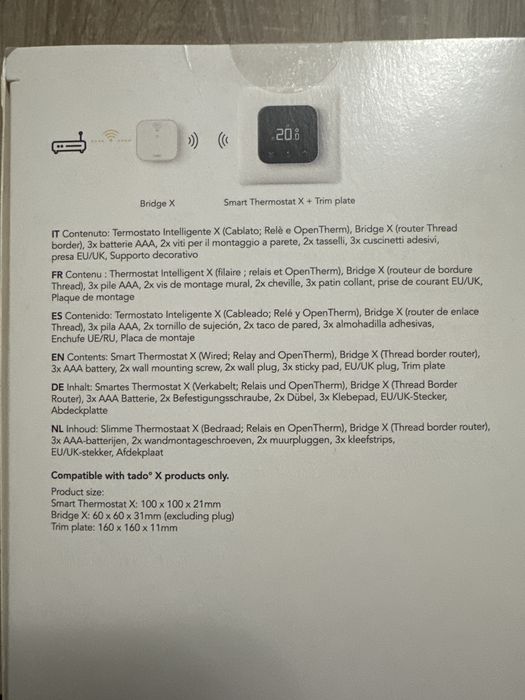 Termostat inteligent TADO SMART X nou!