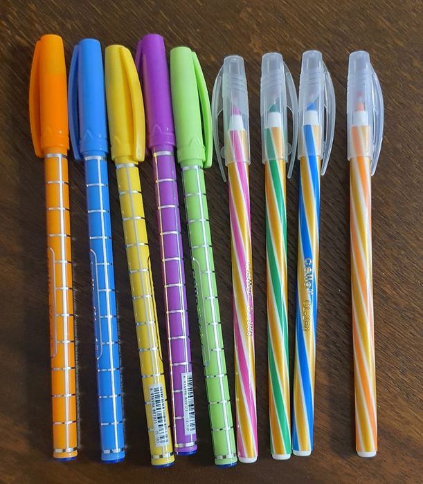 Ручки шариковые, синий цвет