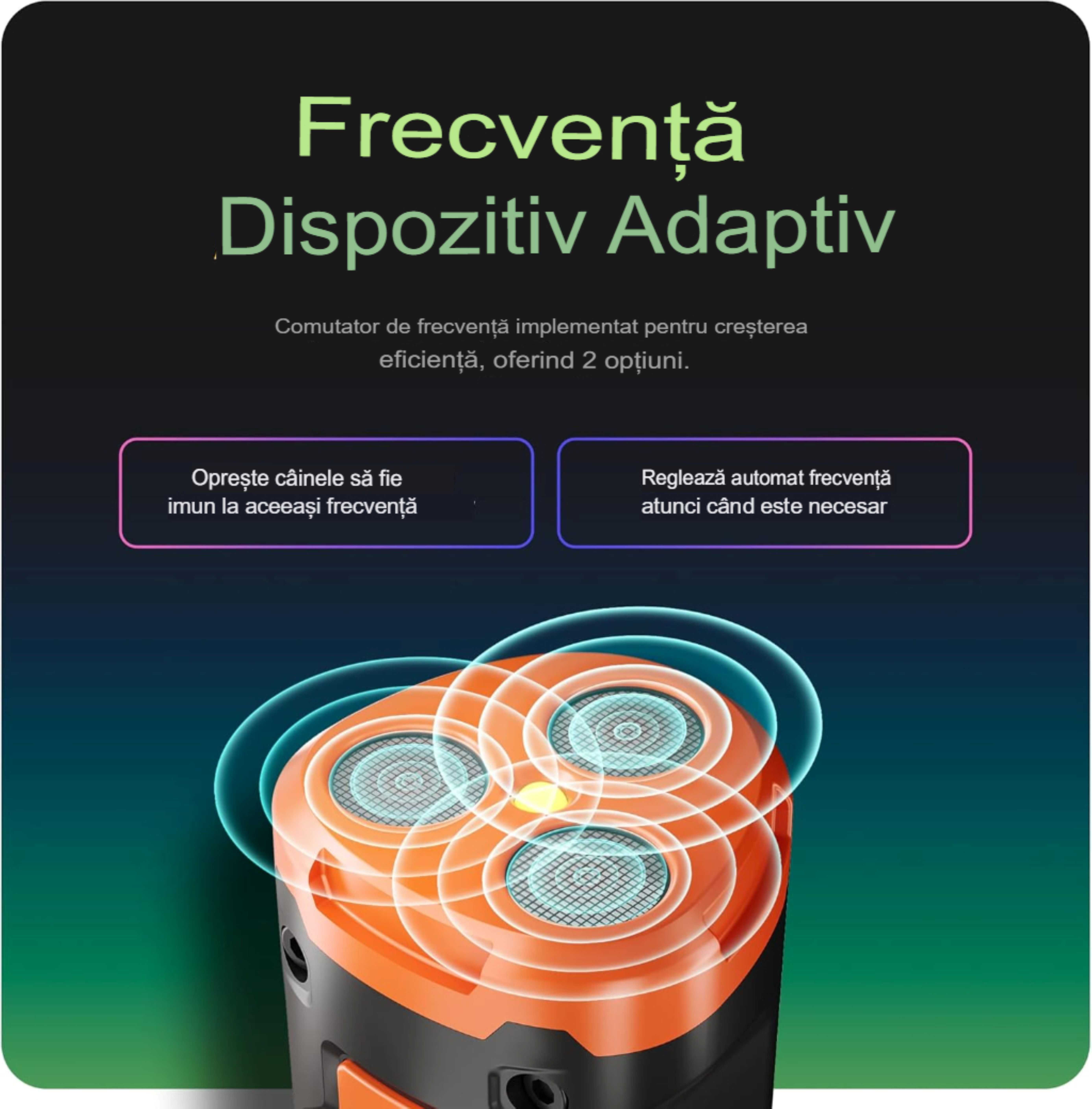 Dispozitiv portabil ultrasunete impotriva cainilor agresivi