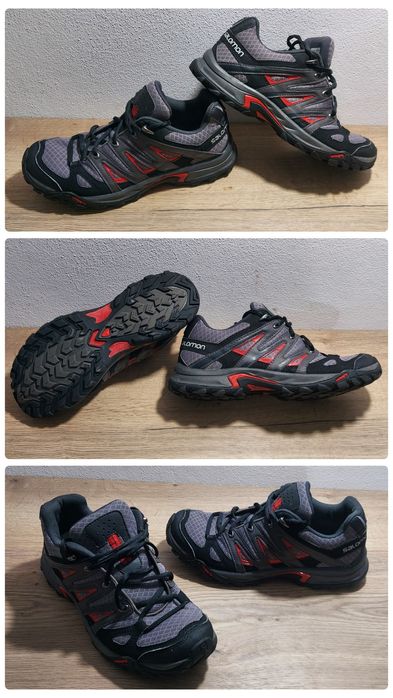 Pantofi drumetie Solomon Eskape Aero, trekking, trail Gri/Rosu, Nr. 40