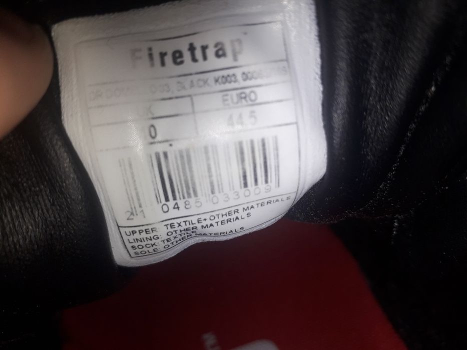 Adidasi Firetrap marimea 44.5 import UK