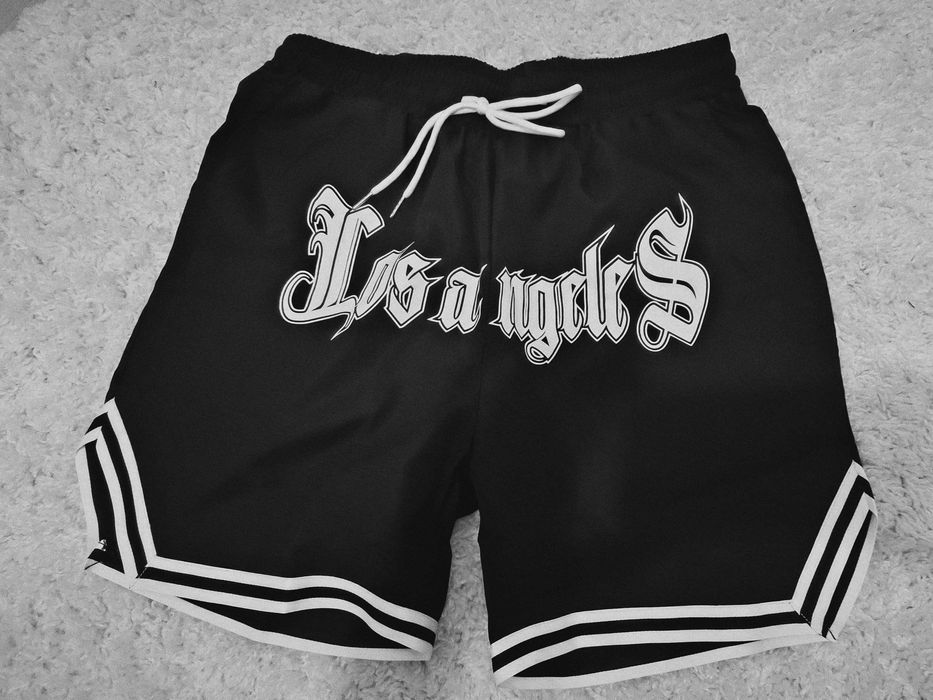 Pantaloni baschet scurți negri lor Angeles mărimea m