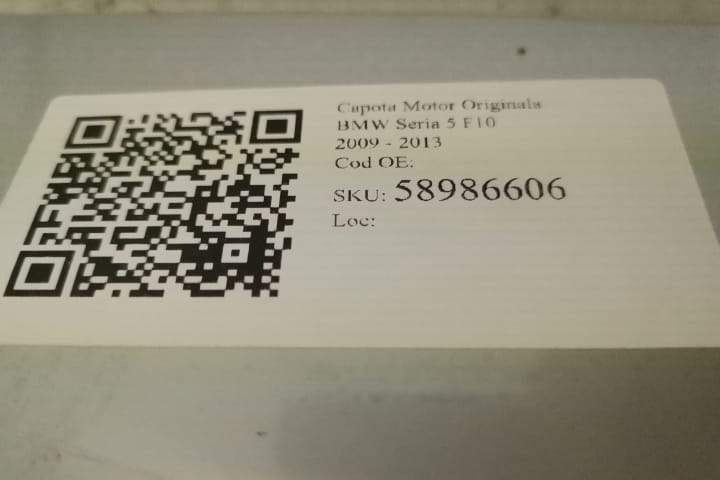 Capota Motor Originala   BMW  Seria 5  F10 [2009 - 2013]
