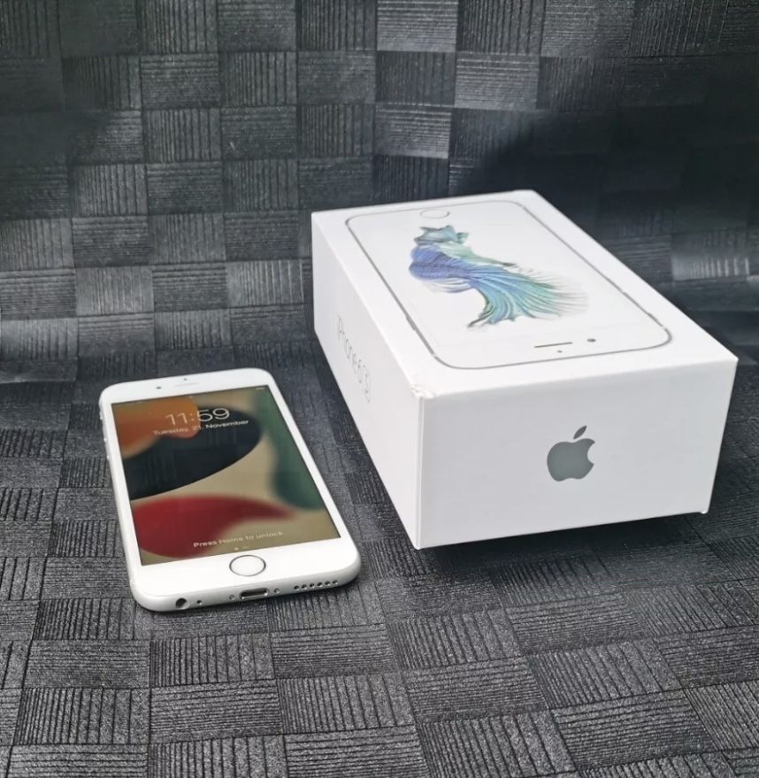 Iphone 6s silver (100% baterie) IMPECABIL