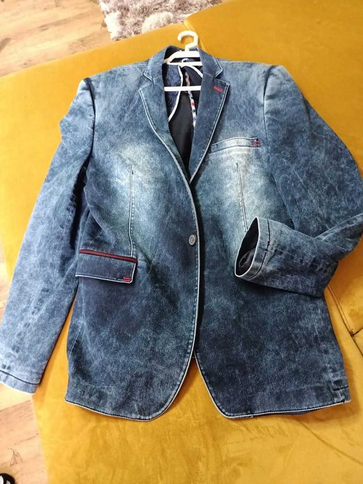 sacou denim bărbați