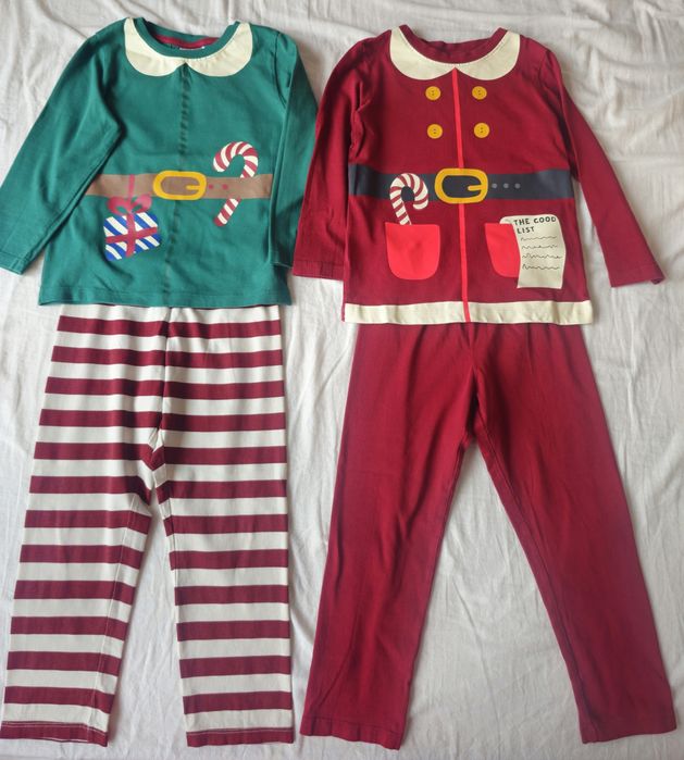 Set 2 Pijamale Craciun H&M 98/104, 3-4 ani, 100% bumbac