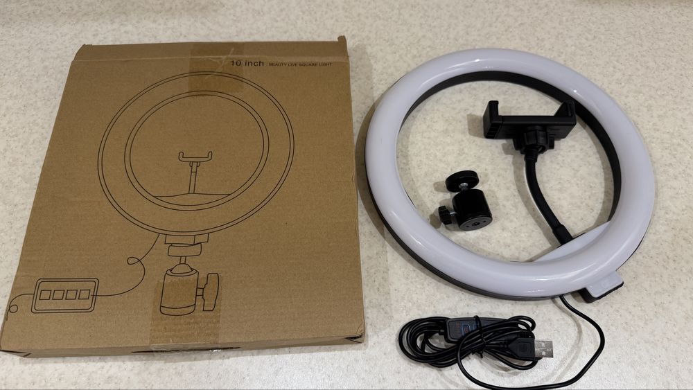 Кошьцевая лампа для смартфона. Usb 3 режима