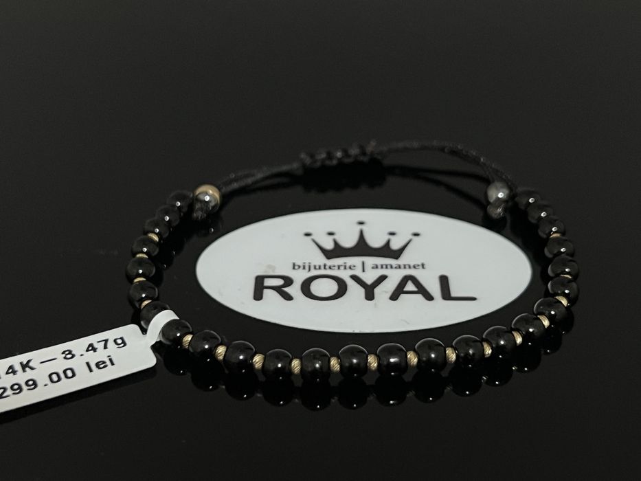 Bijuteria Royal CB : Bratara cu snur aur 14k 3,47gr