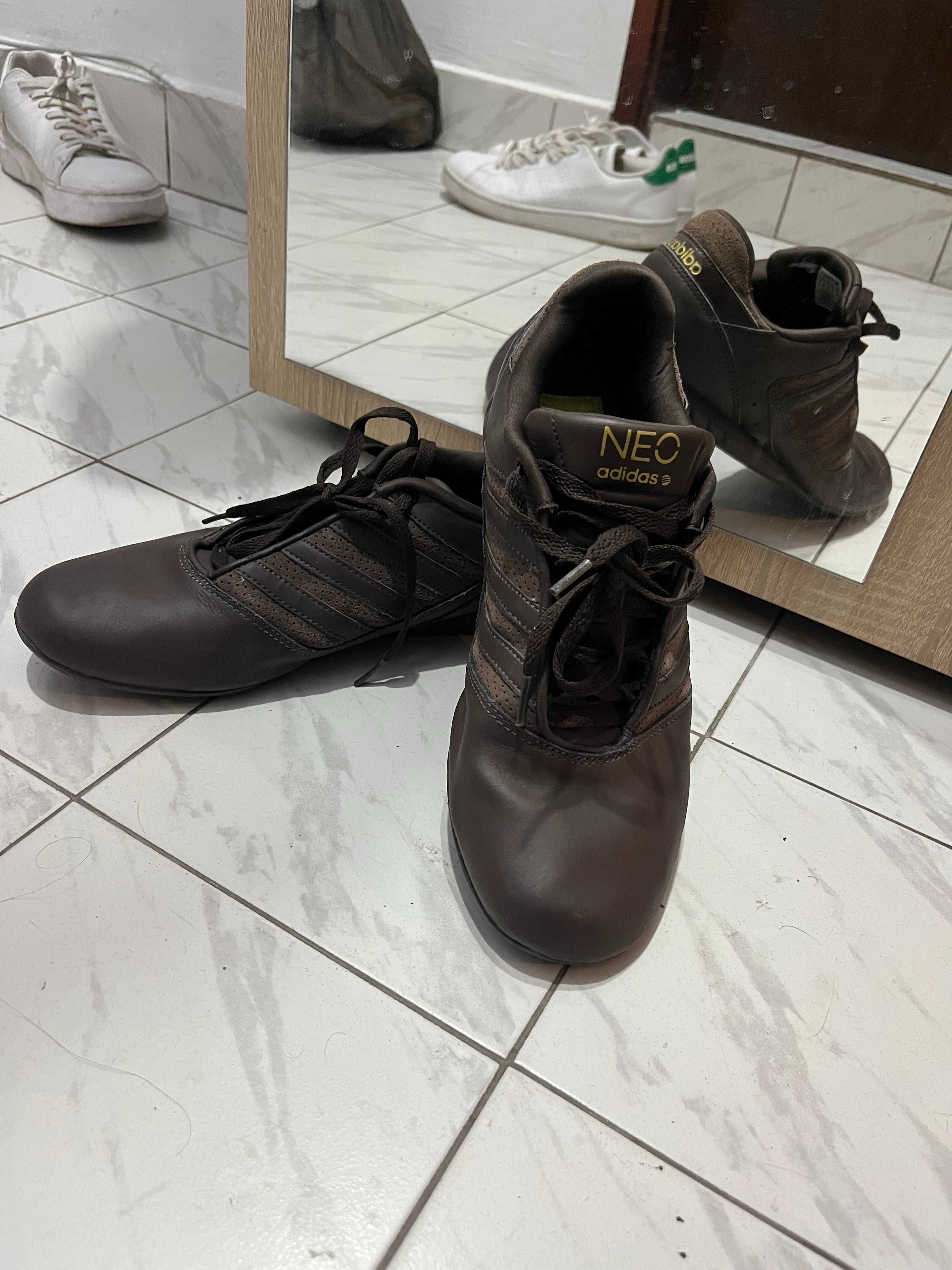 Кожени маратонки Adidas Neo 44 2/3