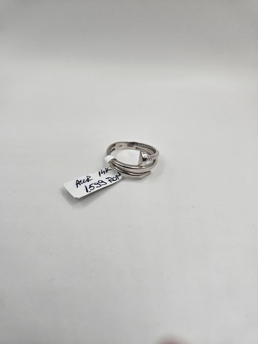 Inel Aur Alb 14K tip CUI model nou ARJEWELS(