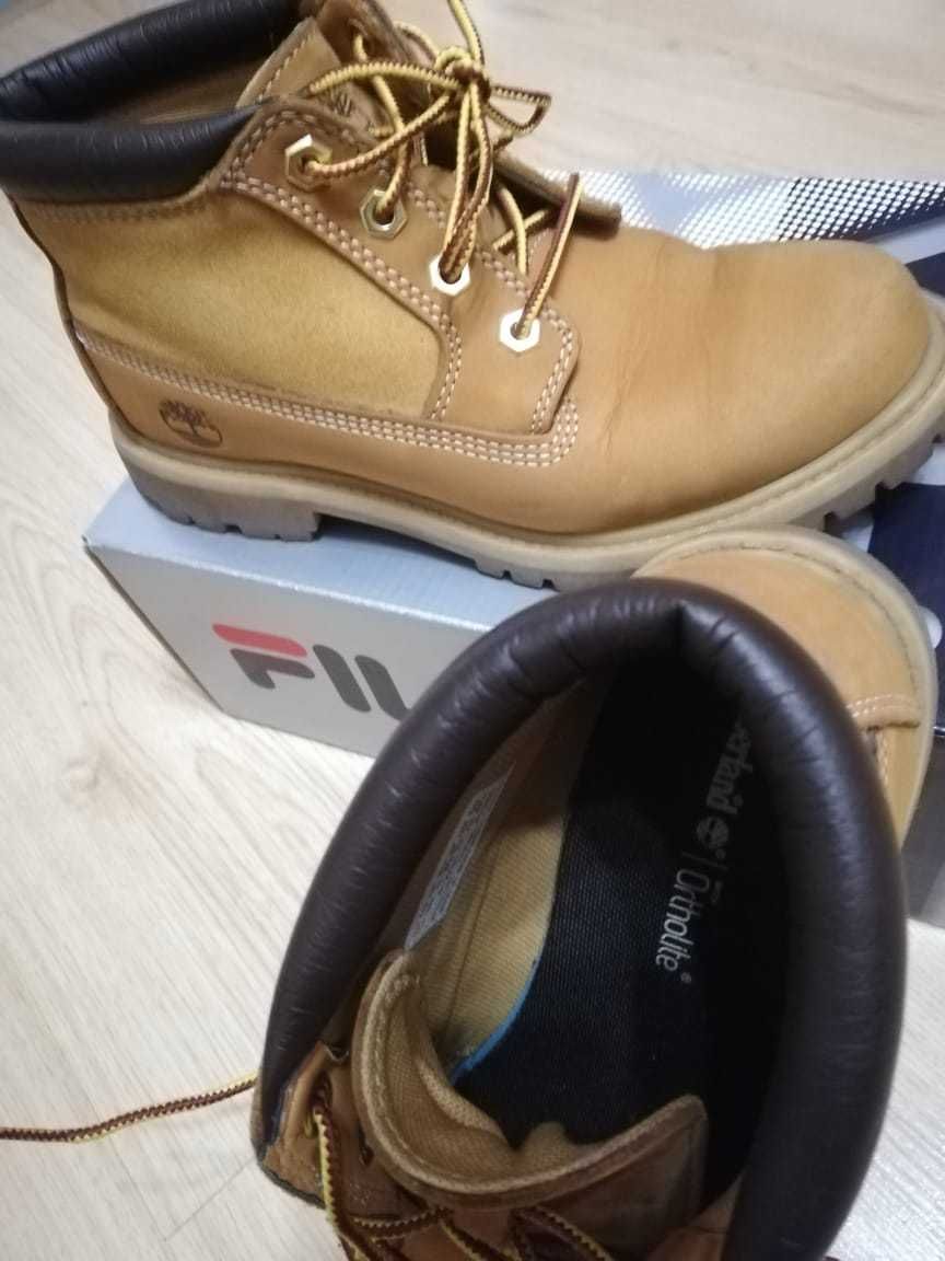 Ботинки Timberland оригинал р37.5 и кожаные босоножки р38