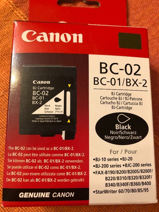 Cartuse originale Canon BC-02, BC-05 negru, color