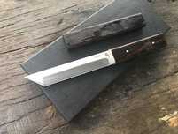 Cutit tip samurai, teaca lemn abanos