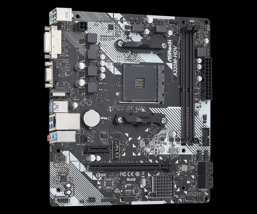 Дънна платка A320M-HDV R4.0, сокет АМ4