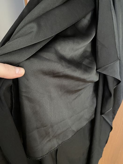Rochie pentru nunta sau banchet neagra satinata