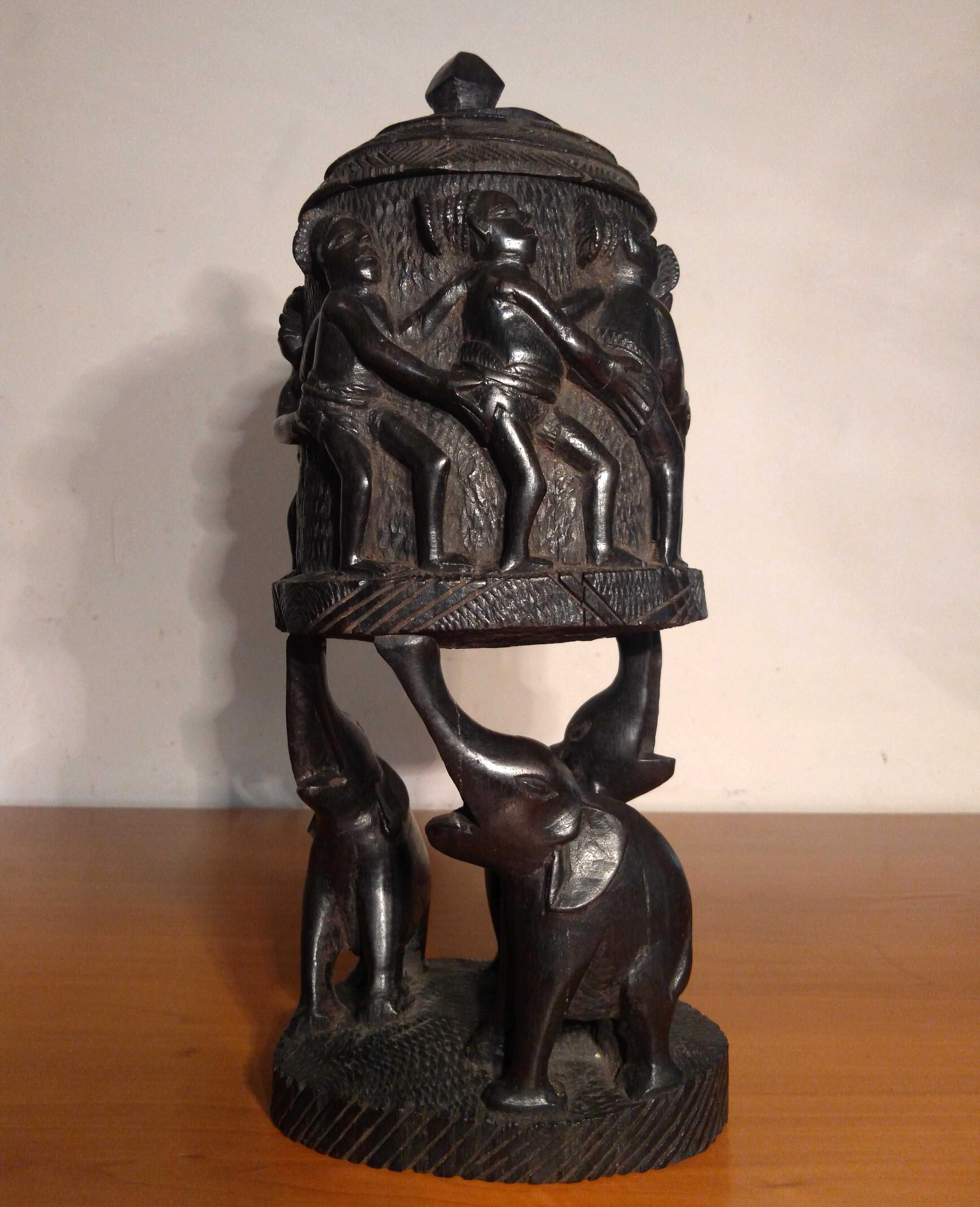 Statueta tribala africana Yoruba |abanos sculptat| Veche si RARA