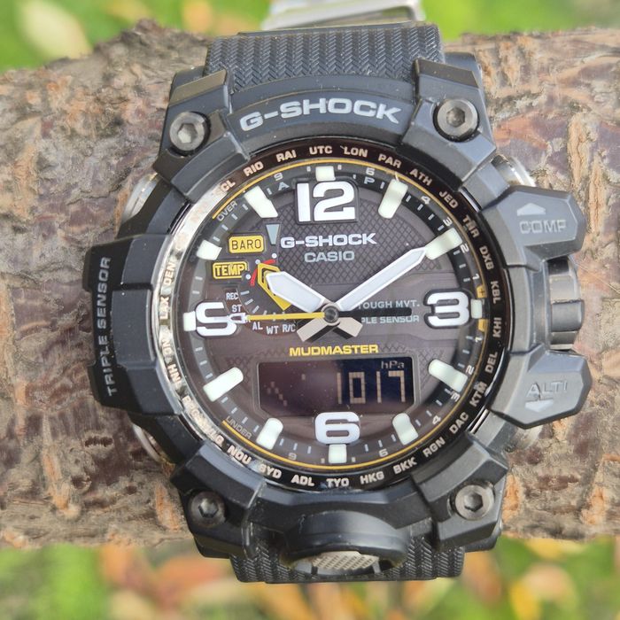 Casio Mudmaster GWG-1000 Solar Altimetru Barometru Busola Termometru
