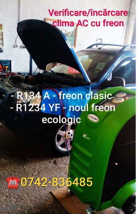 Reparatii parbrize, Polish faruri, Incarcare Freon  R134a și R1234yf