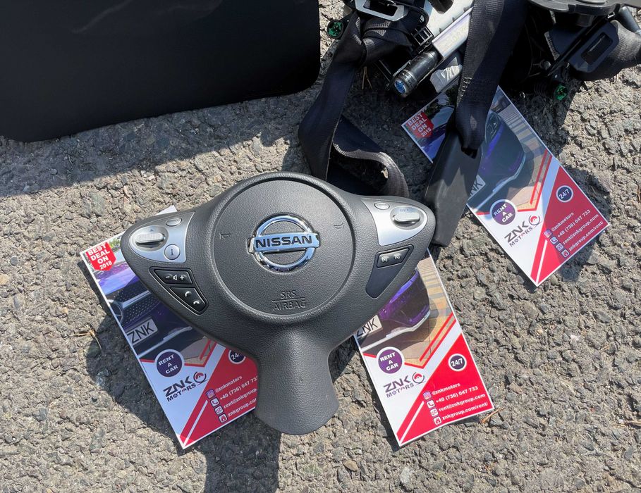 NISSAN JUKE 2010-2018 kit airbag volan pasager plansa bord set centuri